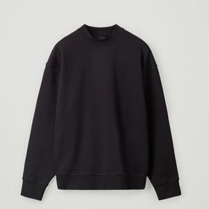 cos black cotton sweatshirt